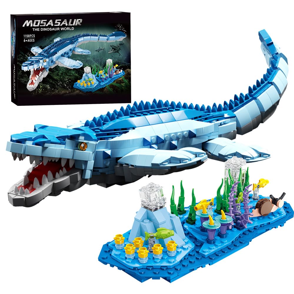 Amazon.com: 1158 Pcs Dinosaur Building Blocks Game, STEM Dinosaur