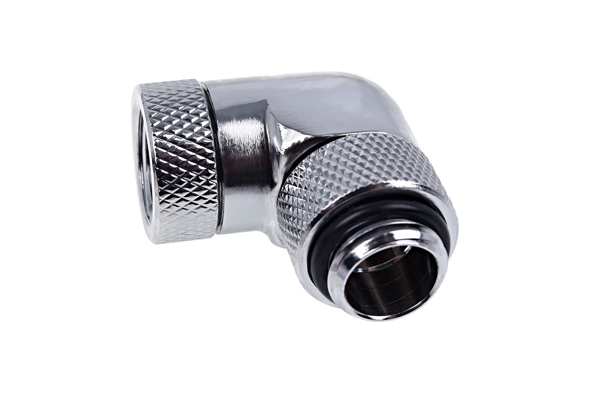 Alphacool 17261 Raccord Coudé Eiszapfen – Argent, 32,5 Mm, Pour Watercooling G1/4