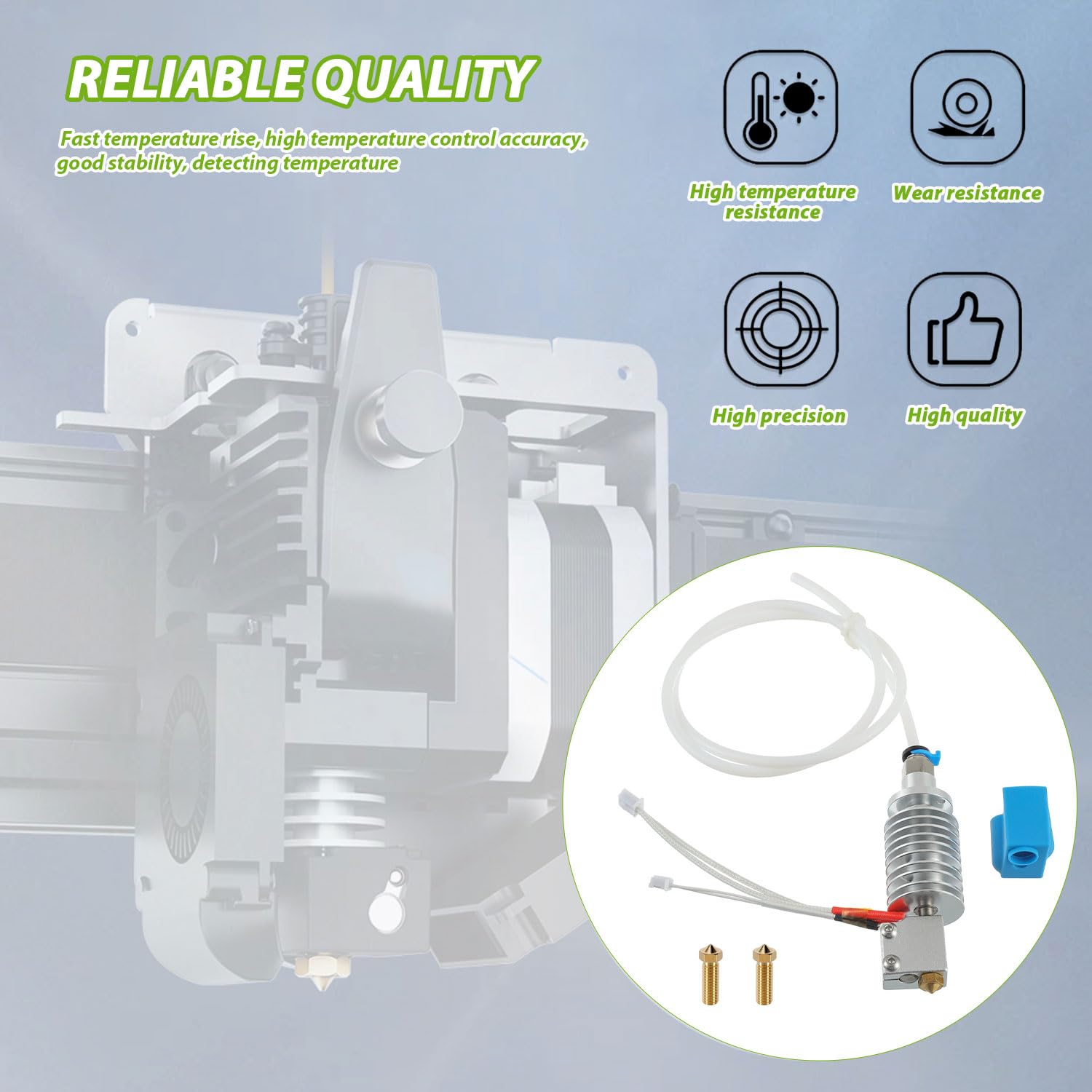 Zestaw hotend Vyper drukarka 3D z 1 silikonowymi skarpetami i 2 dyszami 0,4 mm do Vyper, Kobra Max, Kobra Plus