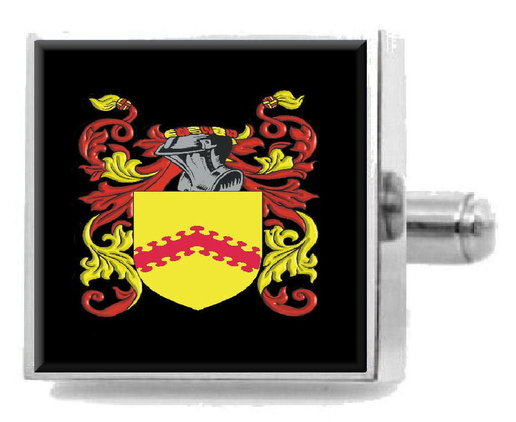 Clip para corbata Slaney Irlanda con escudo de apellidos grabado 5