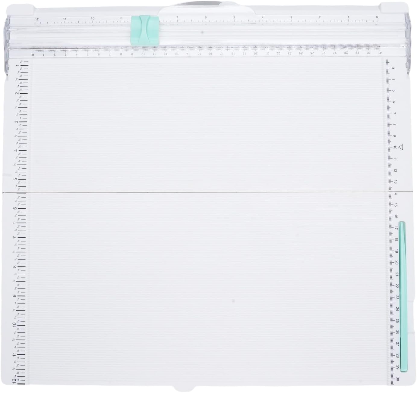 AUNMAS Paper Trimmer Scoring Board, 12x13in Craft Paper Cutter Scorer with Dual Measurement for Cards Envelopes Scrapbooking Invitations