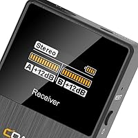 Vista 9 de Micrófono lavalier inalámbrico COMICA BoomX-D2 para iPhone, cámara Android, sistema de micrófono de solapa dual con 2 transmisores, rango estable