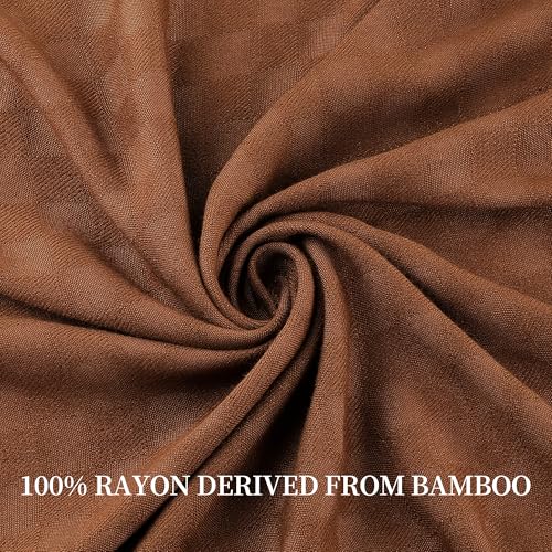 Image of AmyHomie Cooling Waffle Blanket Queen Size, 100% Rayon Derived from Bamboo
