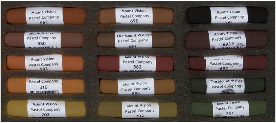 Mount Vision Pastel Company 15-Piece Dark Earth Set