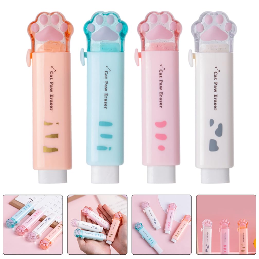 VILLCASE 8 Gomme Da Cancellare Push-pull Colori Vivaci Gomme Estetiche Per Ragazze Ragazzi E Ragazze Gomme Da Cancellare