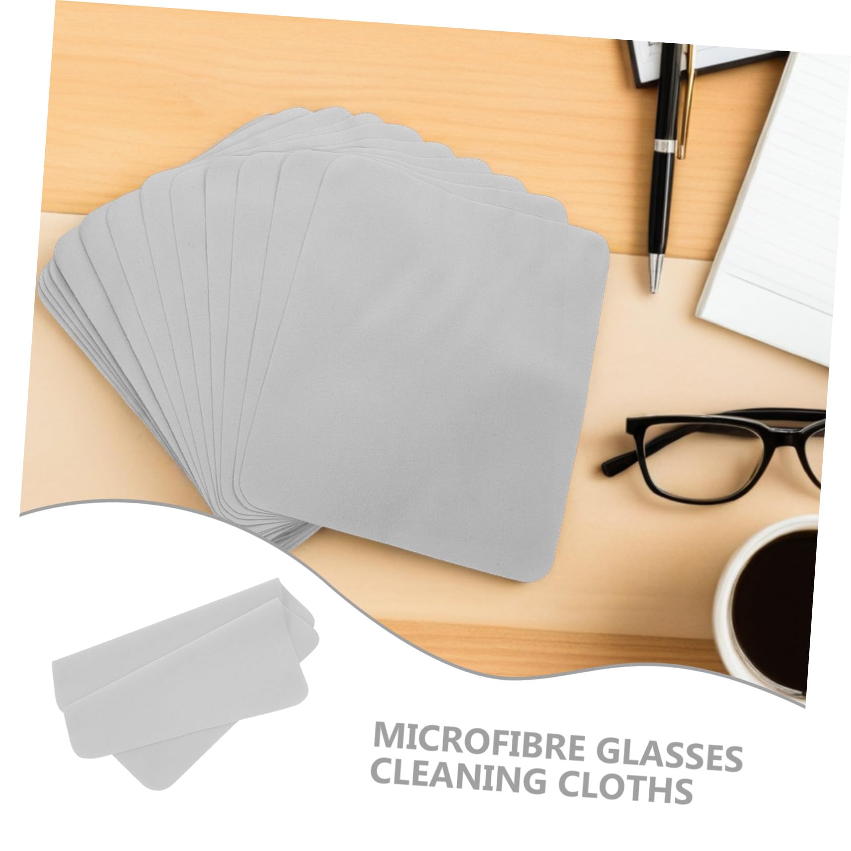minkissy 100piezas Paño De Microfibra Para Gafas Paños De Limpieza De Lentes Suaves Toallitas De Microfibra Para Gafas Teléfonos y Portátiles De Limpieza