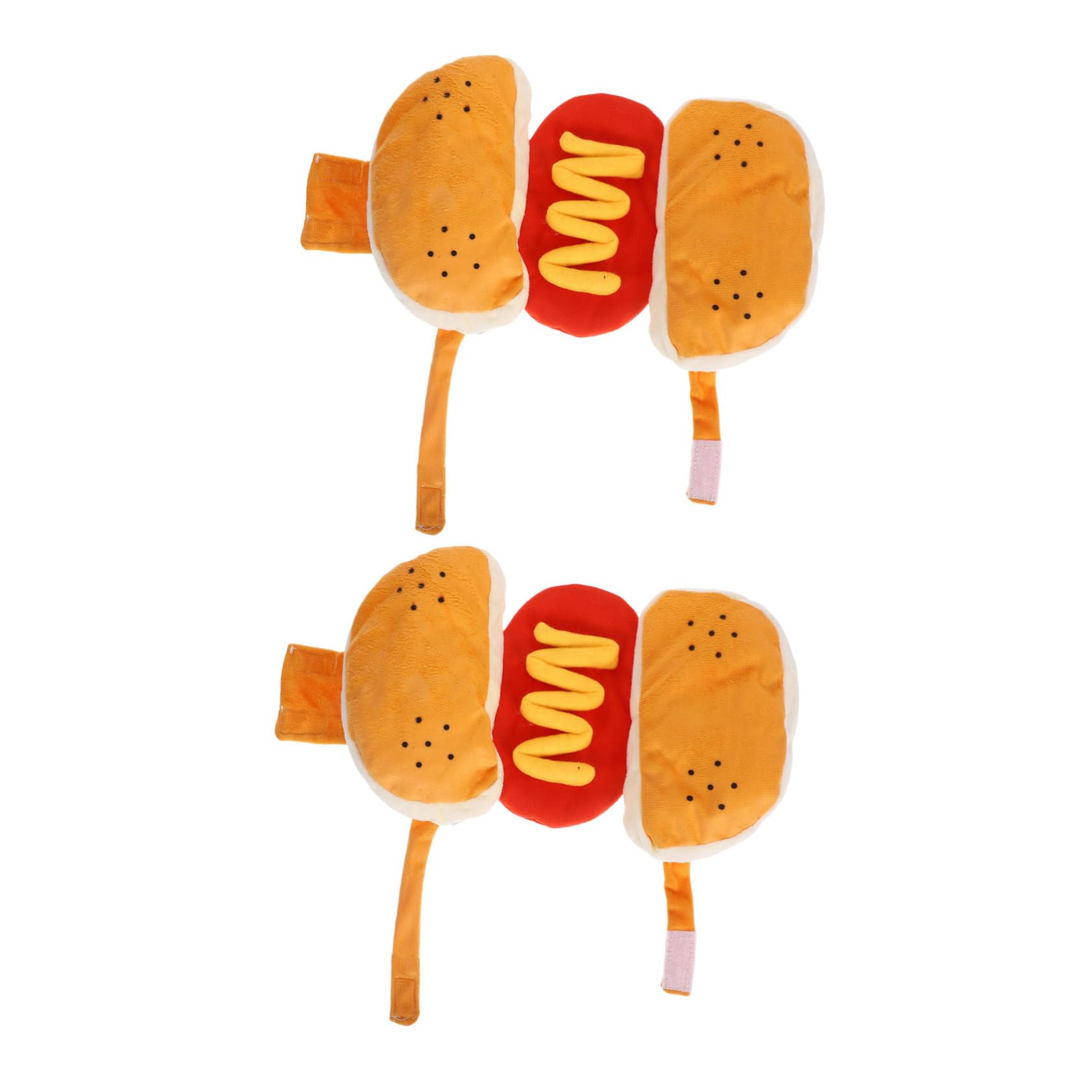 TOYANDONA 2stücke Hamburger-kostüm für Kleine Hunde und Katzen Warmes Hotdog-haustierkostüm Einfache Auszughelper Elastische Bänder und Saum für Komfort für Halloween und Partys
