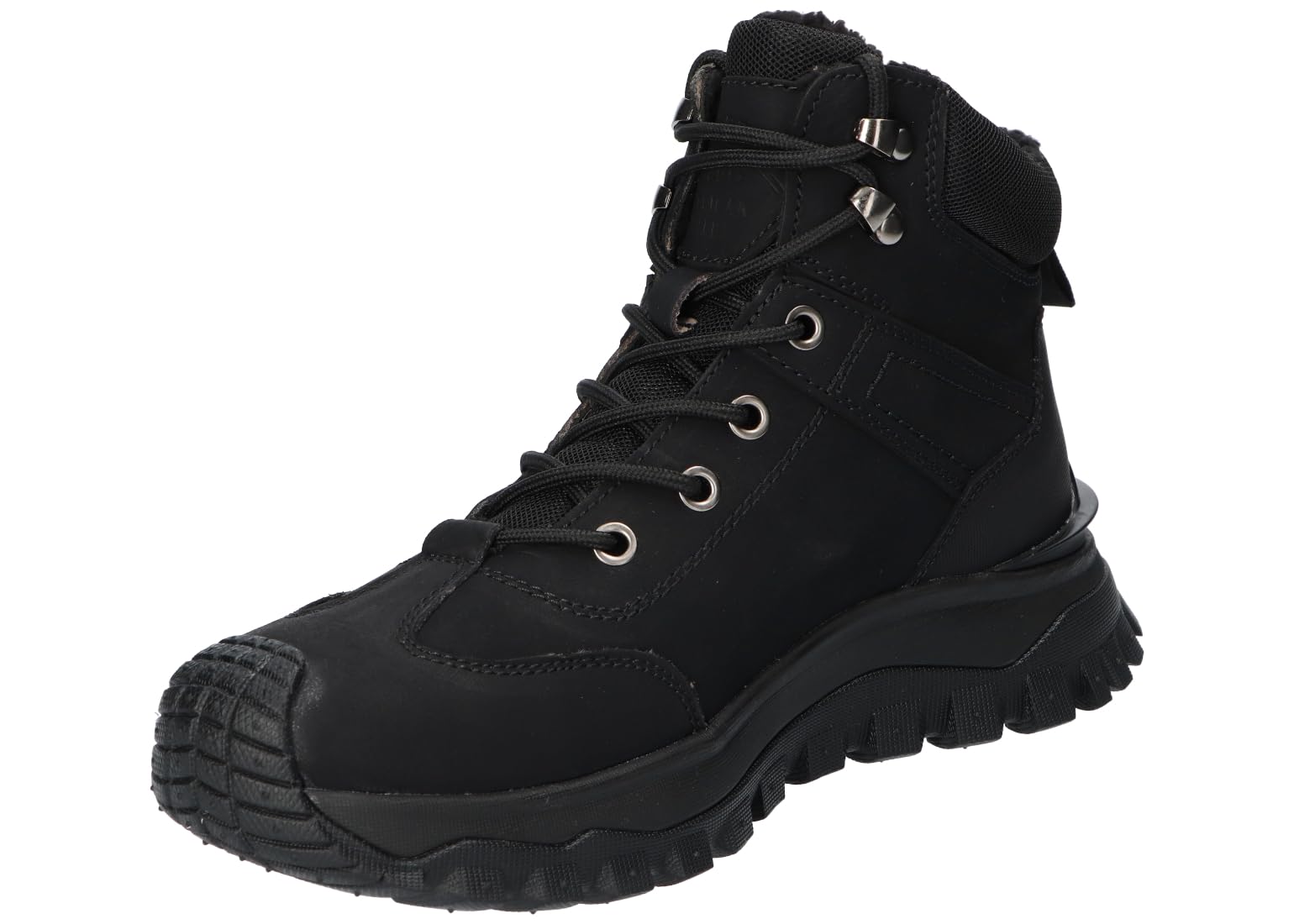 CY158 OCIEPLANE TREKKINGI TRAPERY BUTY ZIMOWE SKÓRZANE BK 37