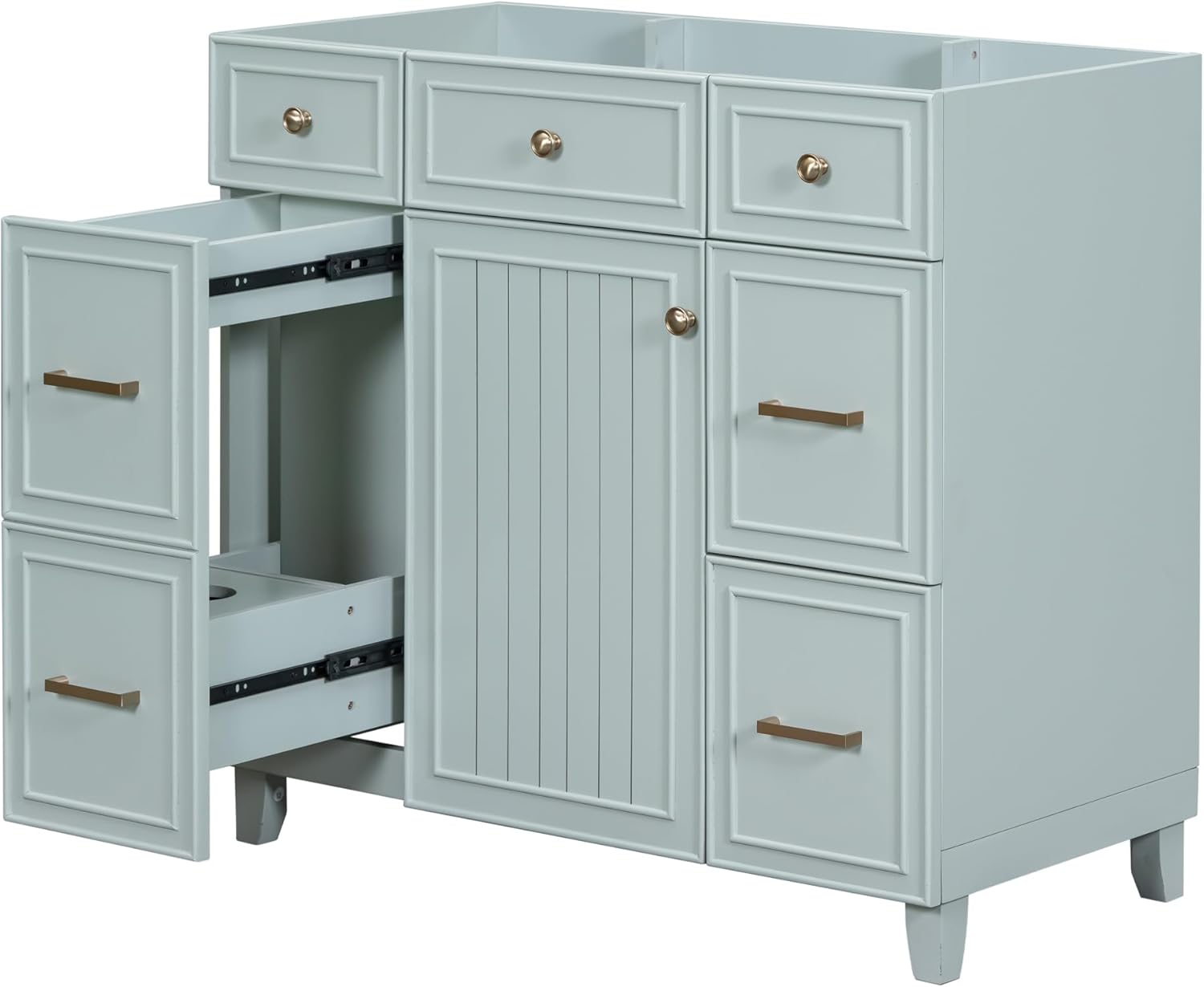 Merax 36" Bathroom Vanity Base Only Without Sink,