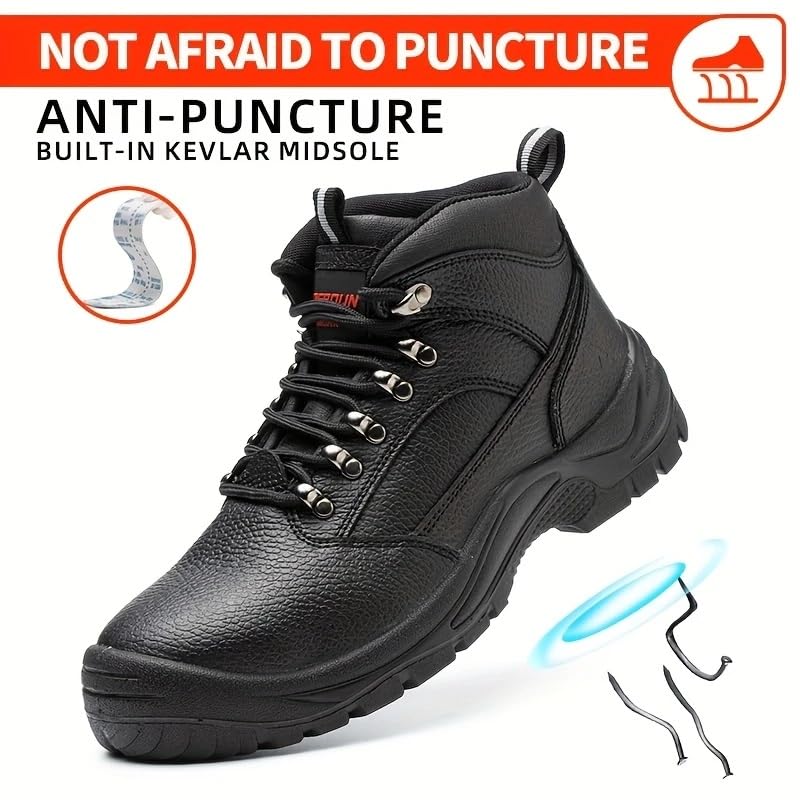 Safety Shoes Suitable for Hiking Climbing and Outdoor Work，Anti-smashing Anti-piercing Safety Shoes2