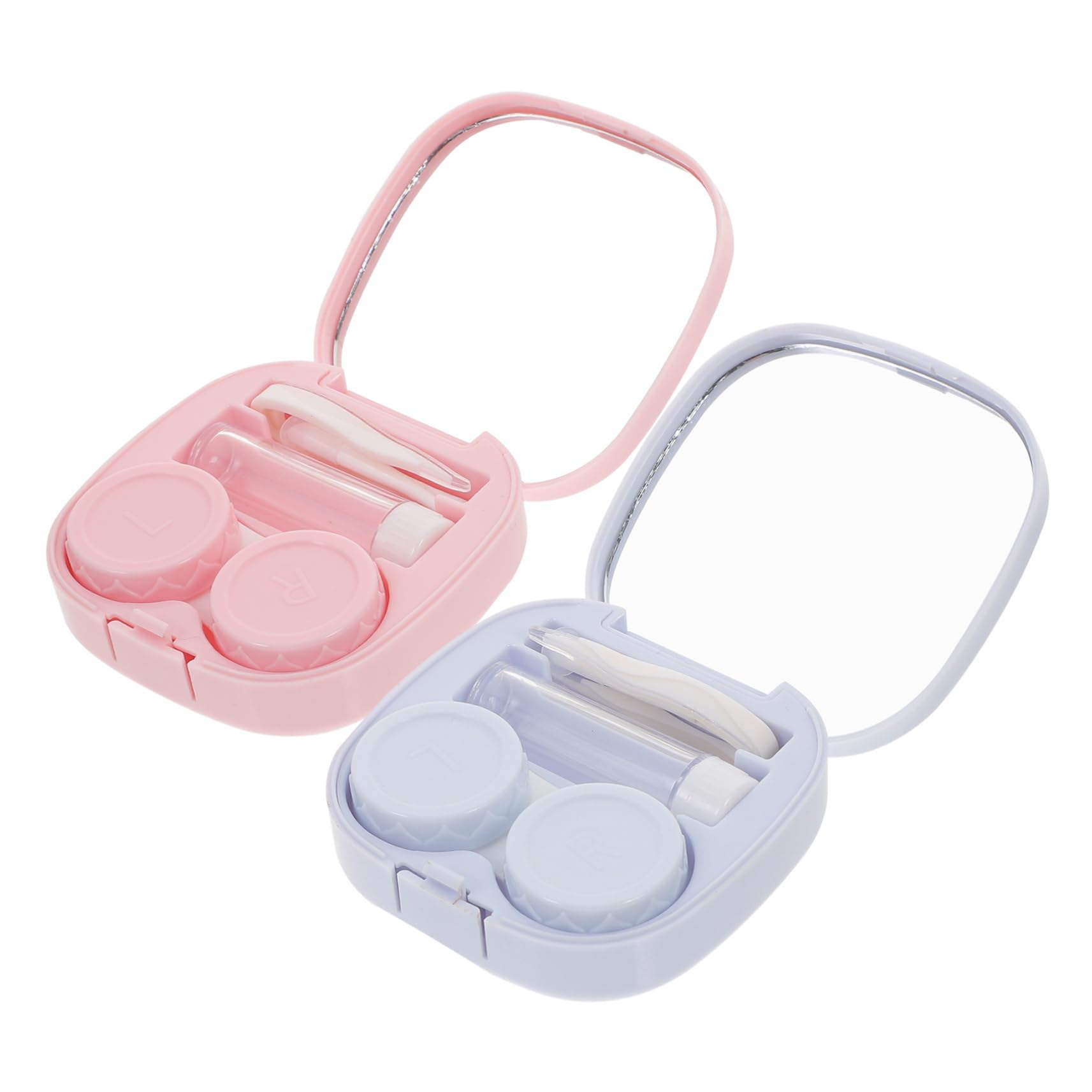 Didiseaon 10 Set custodia per lenti a contatto sovraocchiali custodia occhiali custodie occhiali custodia porta occhiali custodia per occhiali caso contatti accessori da viaggio plastica