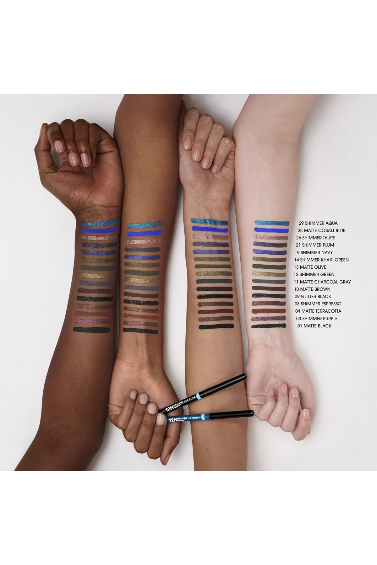 Sephora Waterproof 12H Retractable Eyeliner - Eyeliner 26 Shimmer Taupe (0,30 G)