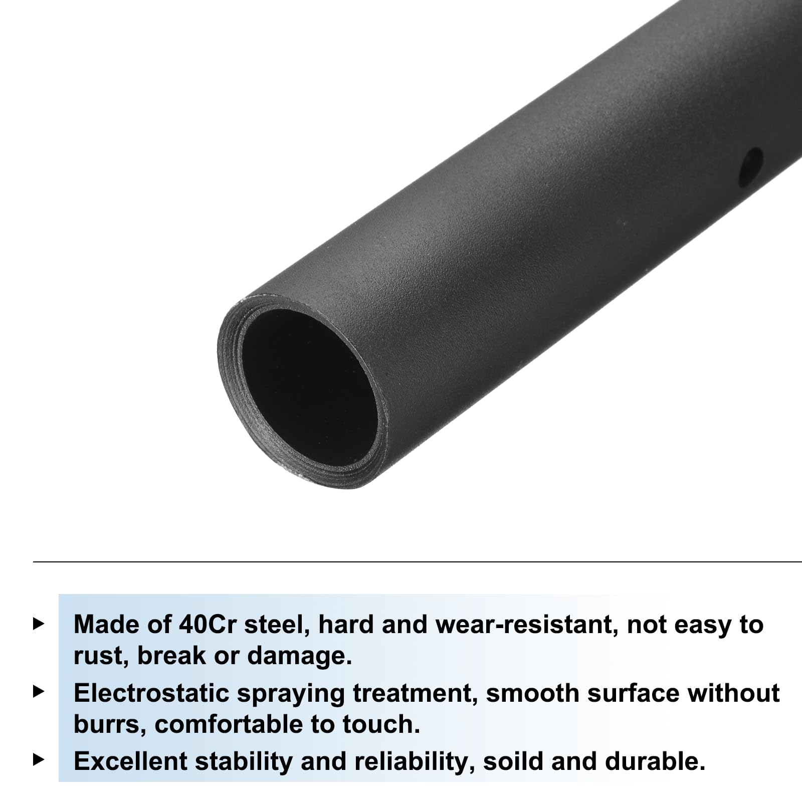 QUARKZMAN Llave Tubo Doble Extremo 46-55mm Mango Llave Tubular Llave Bujía Llave Tuerca Fontanero Barra Torque Tubular Llave Tubo Negro