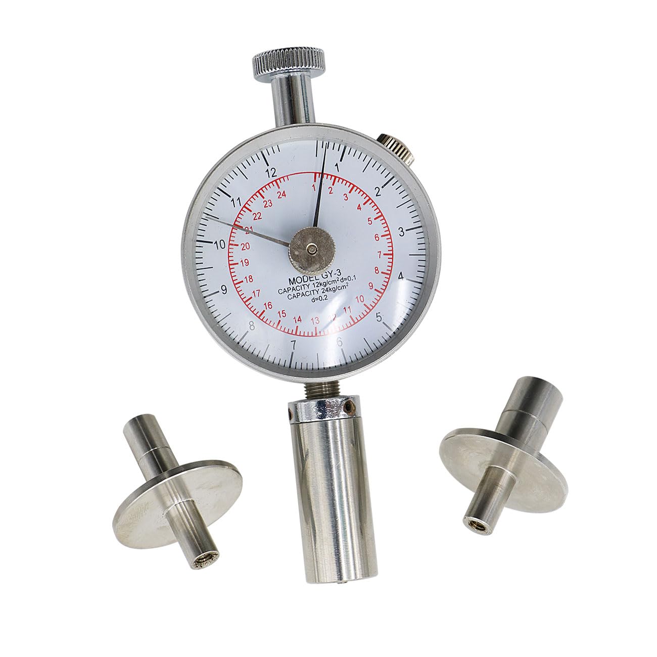 GY-3 Fruit Hardness Tester Fruit Penetrometer Sclerometer Two Pressure Head SR 8mm SR 11mm 0.5-12kg/cm2 and 1-24kg/cm2 Fruit Hardness Tester Meter Gage-image-15