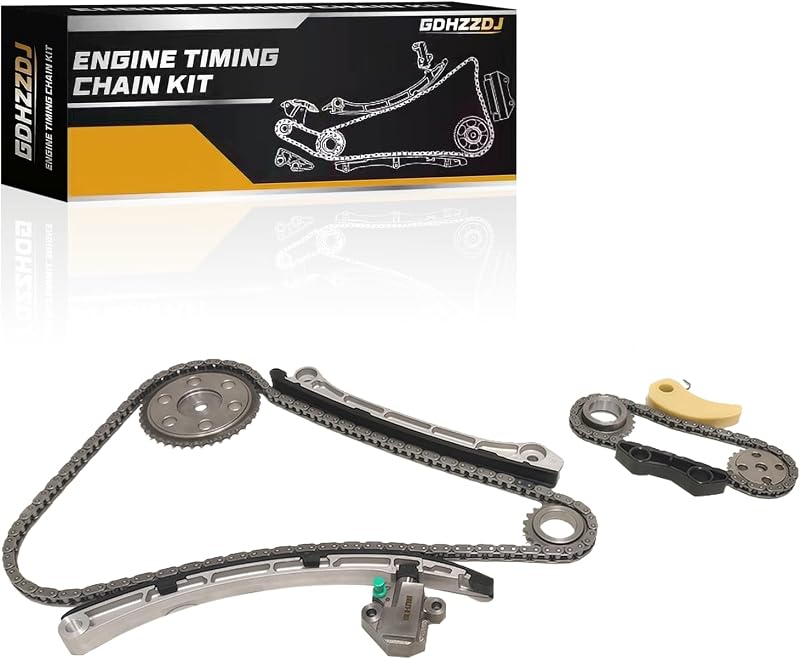 Kit de corrente de distribuição GDHZZDJ com engrenagens, tensionador e guias para Mazda 2.3L L4 – 11 peças