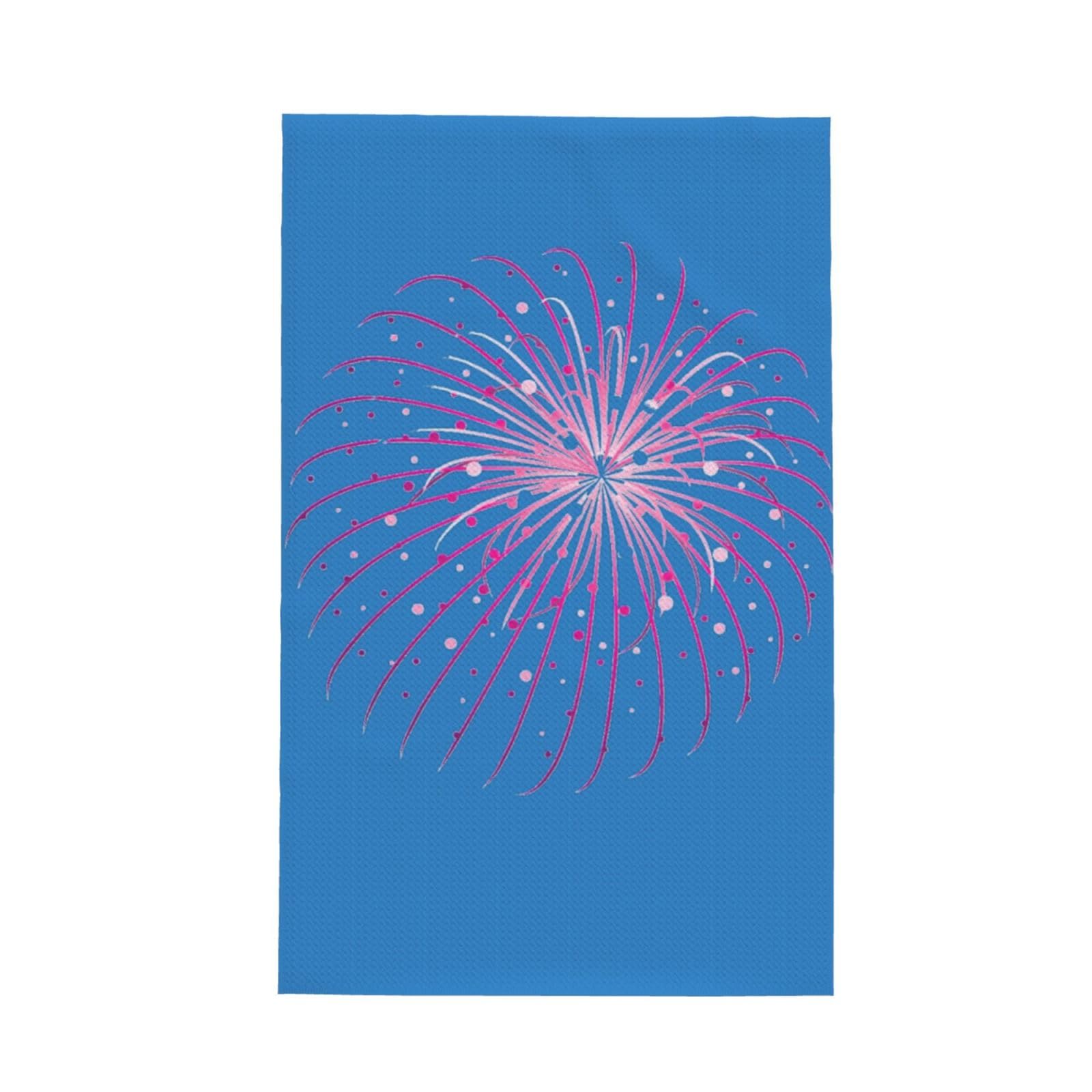 aabkjgfr Fireworks Print Waffle Kitchen Towels,Absorbent Dishcloths,Household Tableware Wipes,Multi-Functional Tea Towels