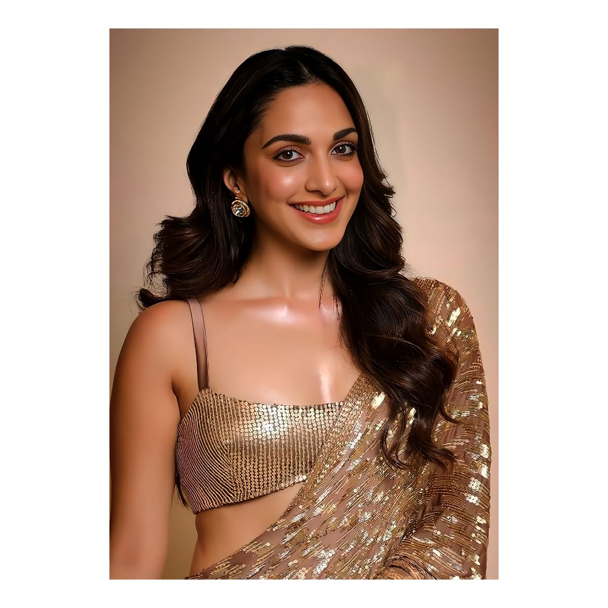 Starxdecals Kiara Advani Wall Sticker and Poster - Gorgeous Actress Heroine - Strong Adhesive - Glossy - 300GSM