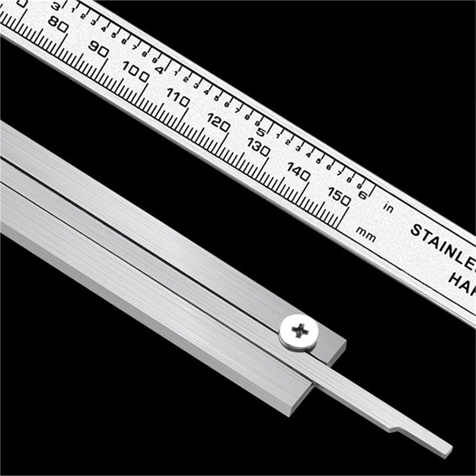 Suwmiarka cyfrowa Suwmiarka cyfrowa 6 cali 150 mm ze stali nierdzewnej, elektroniczny mikrometr metalowy, narzędzia do pomiaru głębokości, linijka Wysoka dokładność