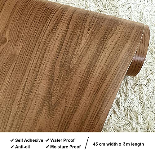 Wolpin Wall Stickers Door Wallpaper DIY Vinyl Shelf Liner, Wood Furniture Makeover, Almirah, Table Top, Bedroom Wardrobe, Kitchen Cupboard, Door Brown Wolpin Wall Stickers Door Wallpaper DIY Vinyl Shelf Liner, Wood Furniture Makeover, Almirah, Table Top, Bedroom Wardrobe, Kitchen Cupboard, Door Brown