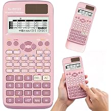 FX-991EX Scientific Calculator, Engineering Scientific Calculator with 552 Functions, Portable Scientific Calculator with 10+2 Screen Displays for Students and Teachers, Office, Pink