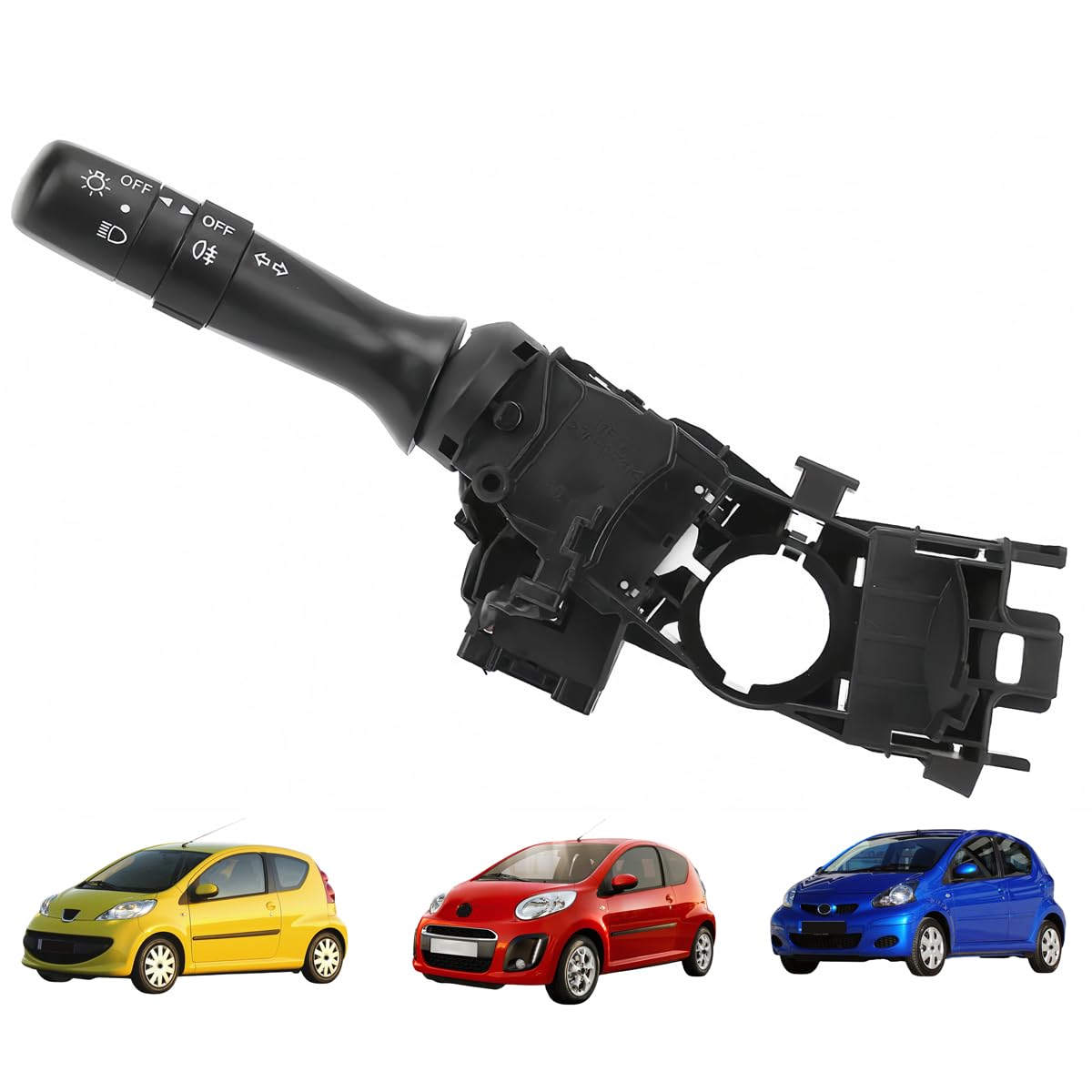 Yfyanfei Light Steering Indicator Stalk Switch For Citroen C1 Peugeot 107 Aygo, Turn Signal Head Headlamp Fog Control Switch, Car Replacement Parts And Accessories 6253.A0