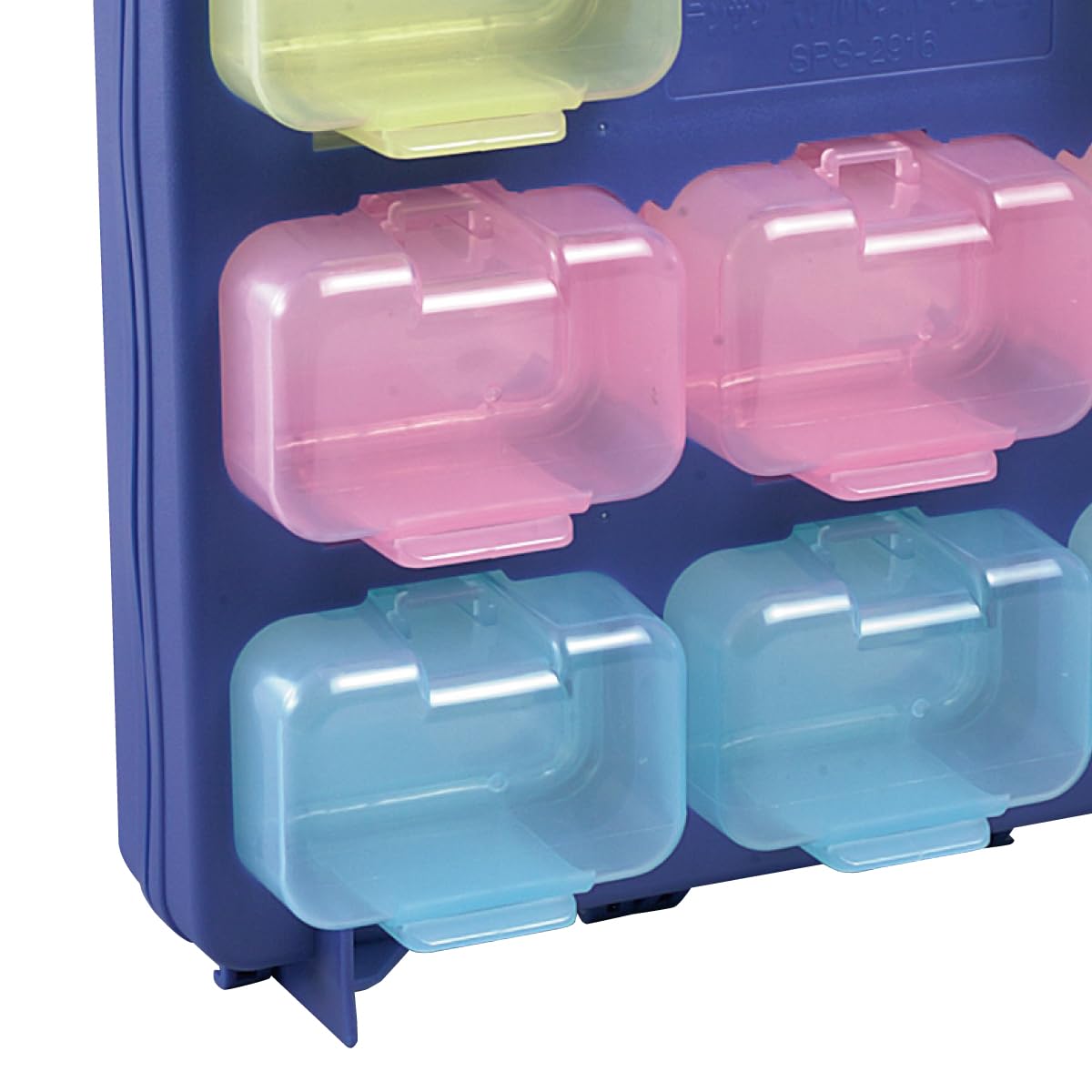 Amazon | デンサン スケルトンパーツボックスミニ 青枠 フタ付ミニ小箱