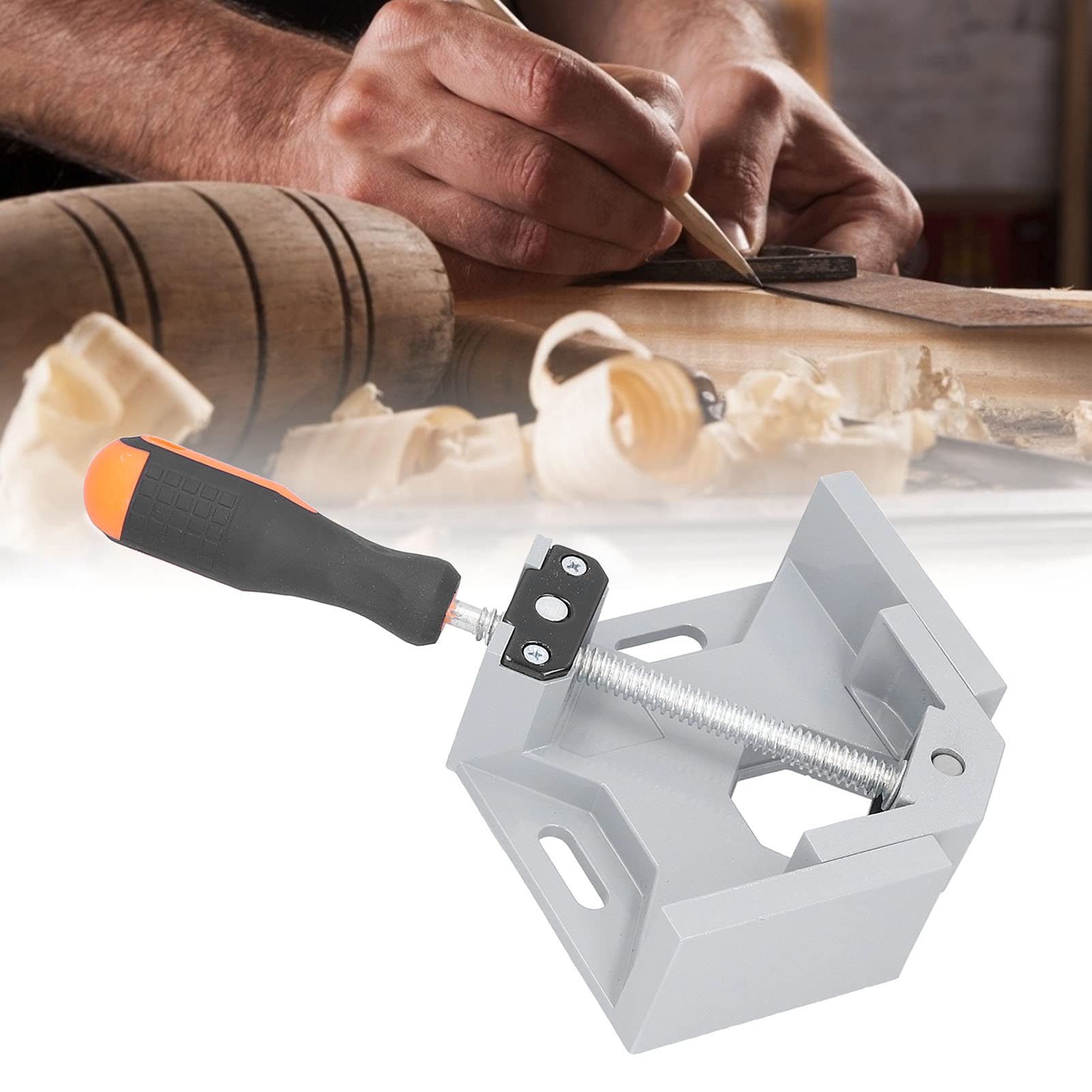 Natudeco Corner Clamp Woodworking Clamps Multifunctional 90 Degree Adjustables Accurate Nonslip Right Angle Clamp Quick Release Corner Clamp for Woodworking