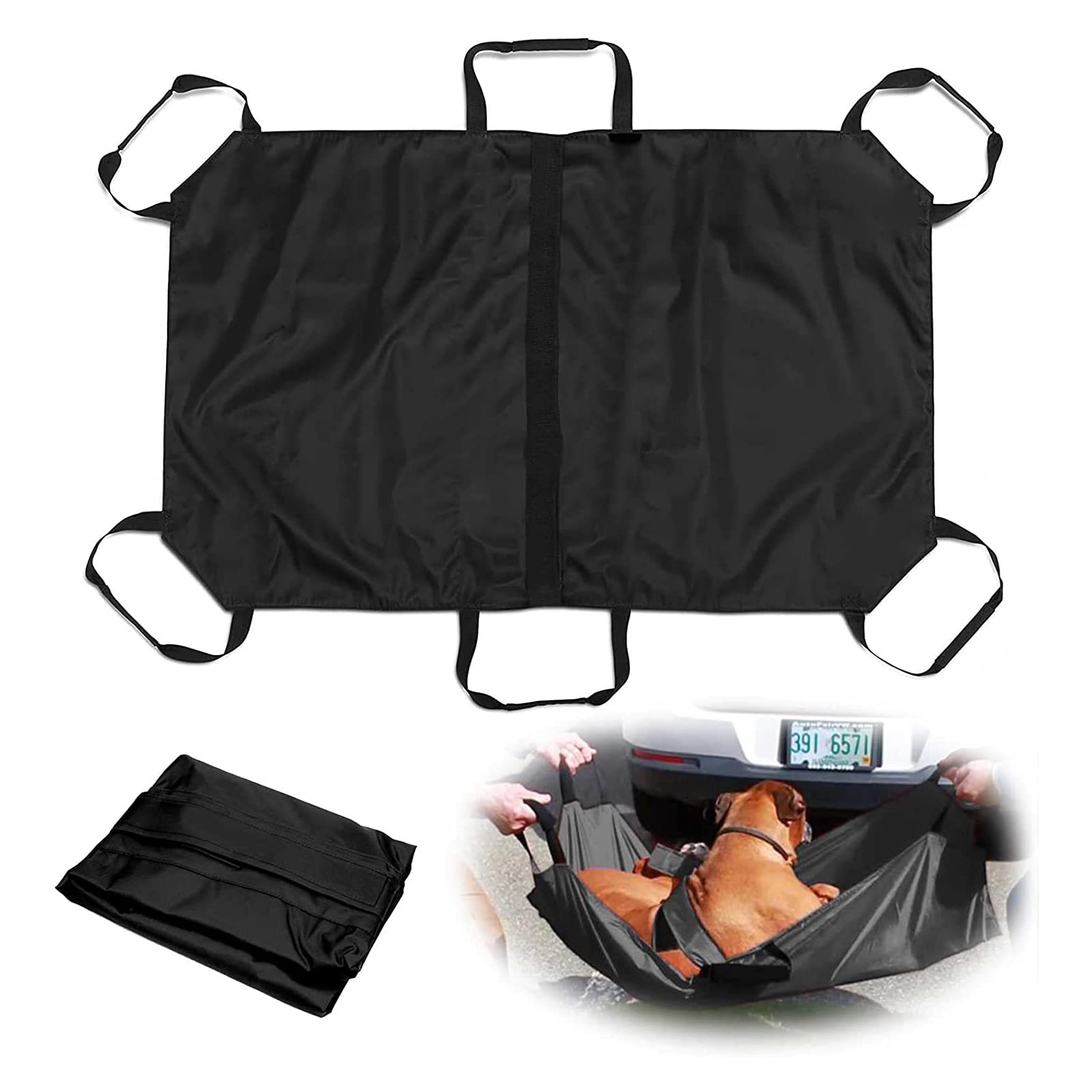 HapGlan Dog Carry Stretcher Backpack Pet Up and Down Stairs Sturdy Dog Lift Stretcher Dog Carrier