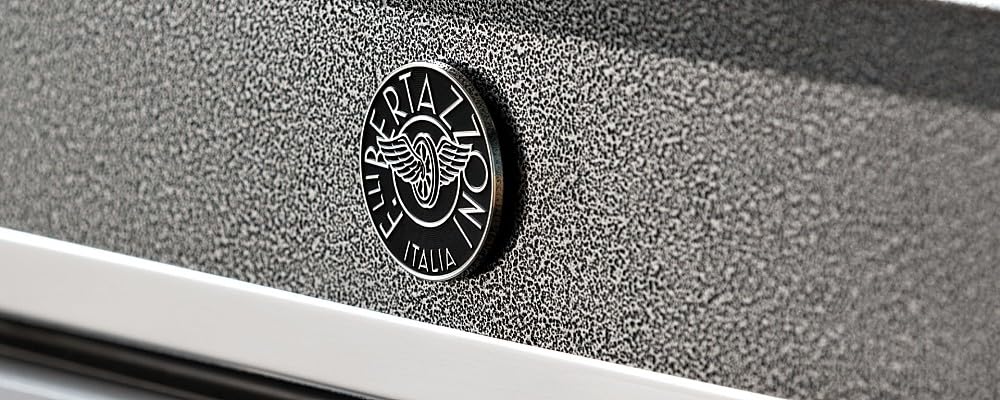 F.LLI BERTAZZONI MODERNFMOD4077MTB1, Forno Microonde Combinato da Incasso, Serie Modern, 30L, 7 Funzioni, Touch TFT, Grill e Ventilato, Vetro Nero, Design Italiano, cm 60x45
