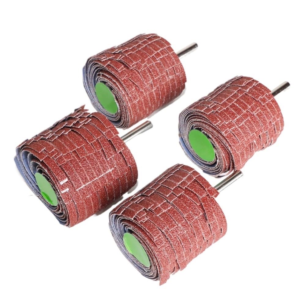 2 szt. akcesoriów do wiertarek, ściernica listkowa o gradacji 80-600, trzpień 6 mm, papier ścierny, narzędzi obrotowych wanglan(5pc,100)