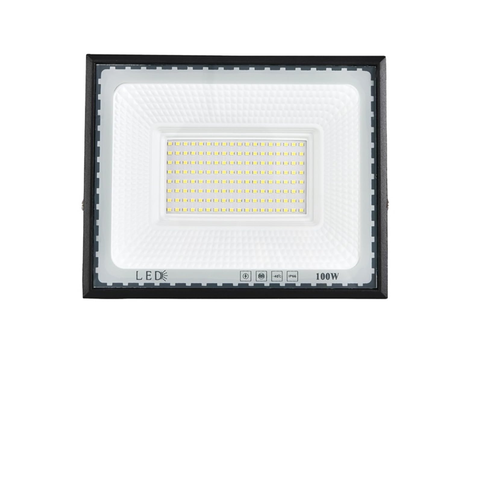 MKHJKIOII IP66 LED Floodlight 30W 50W 100W 150W 200W Waterproof Outdoor Projector Exterior Spotlight for Garden Street Garage Lighting(100W)