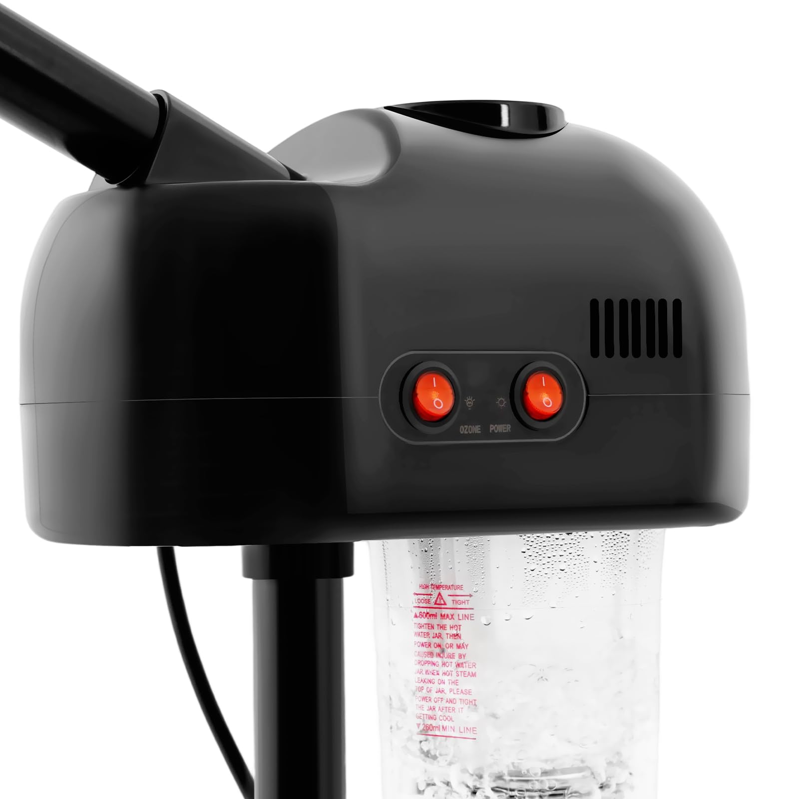 Vaporizador facial, inhaladores eléctricos, sauna facial de ozono, vaporizador con cabezal giratorio de 360 ° y depósito de agua de 750 ml, para el hogar, salón de spa