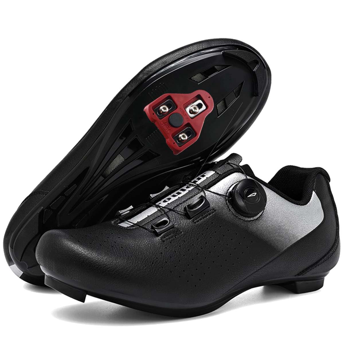 Scarpe Ciclismo Uomo Strada Traspirante Spinning Scarpe da Bike per Bici Compatibile Peloton SPD/SPD-SL e Look Scarpes da Equitazione