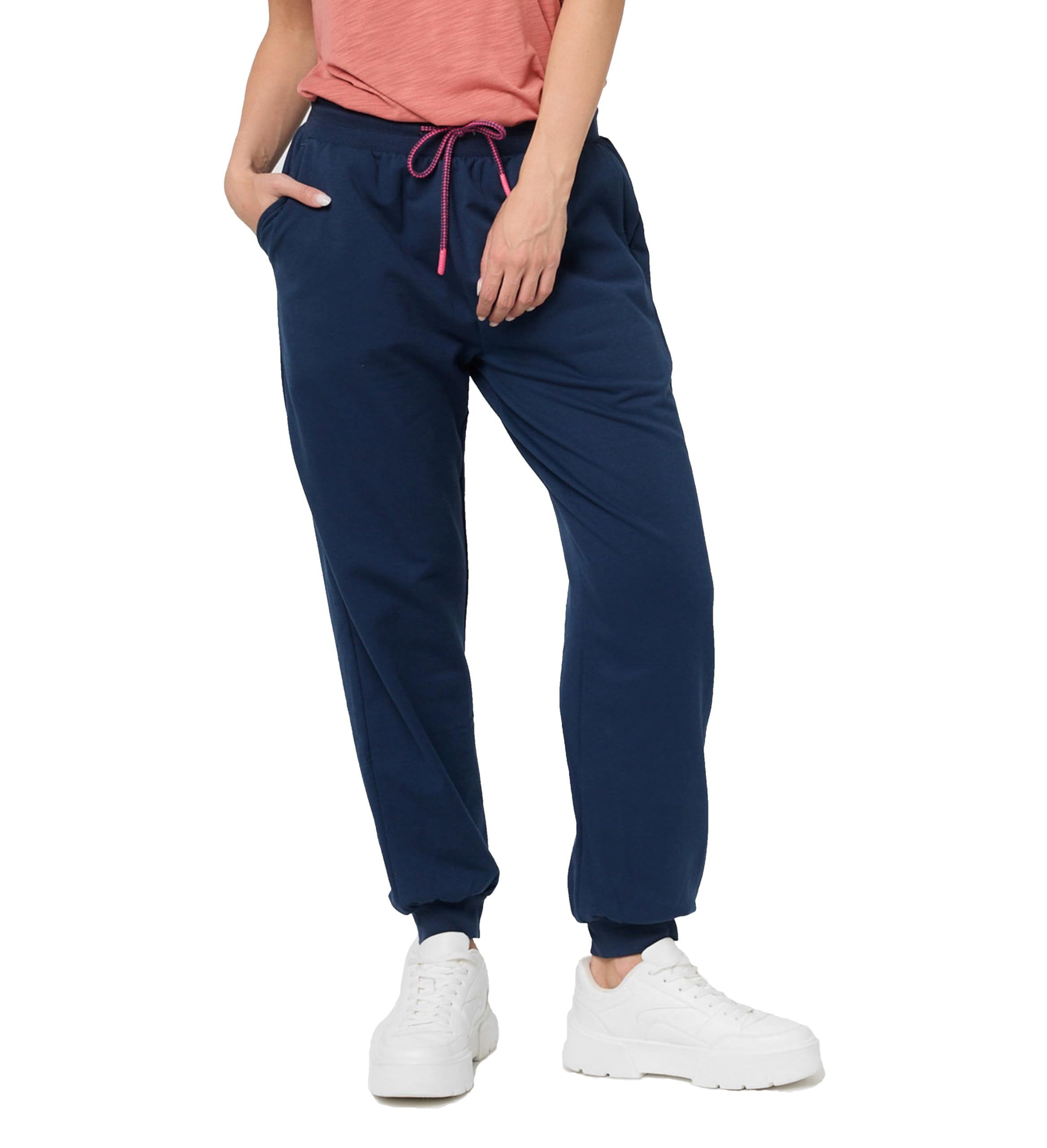 Nur DieRelax & Go Jogging Bottoms Comfortable Sporty Leisure Trousers Jogging Bottoms with Soft Inner Fleece Cotton Sweatpants Women