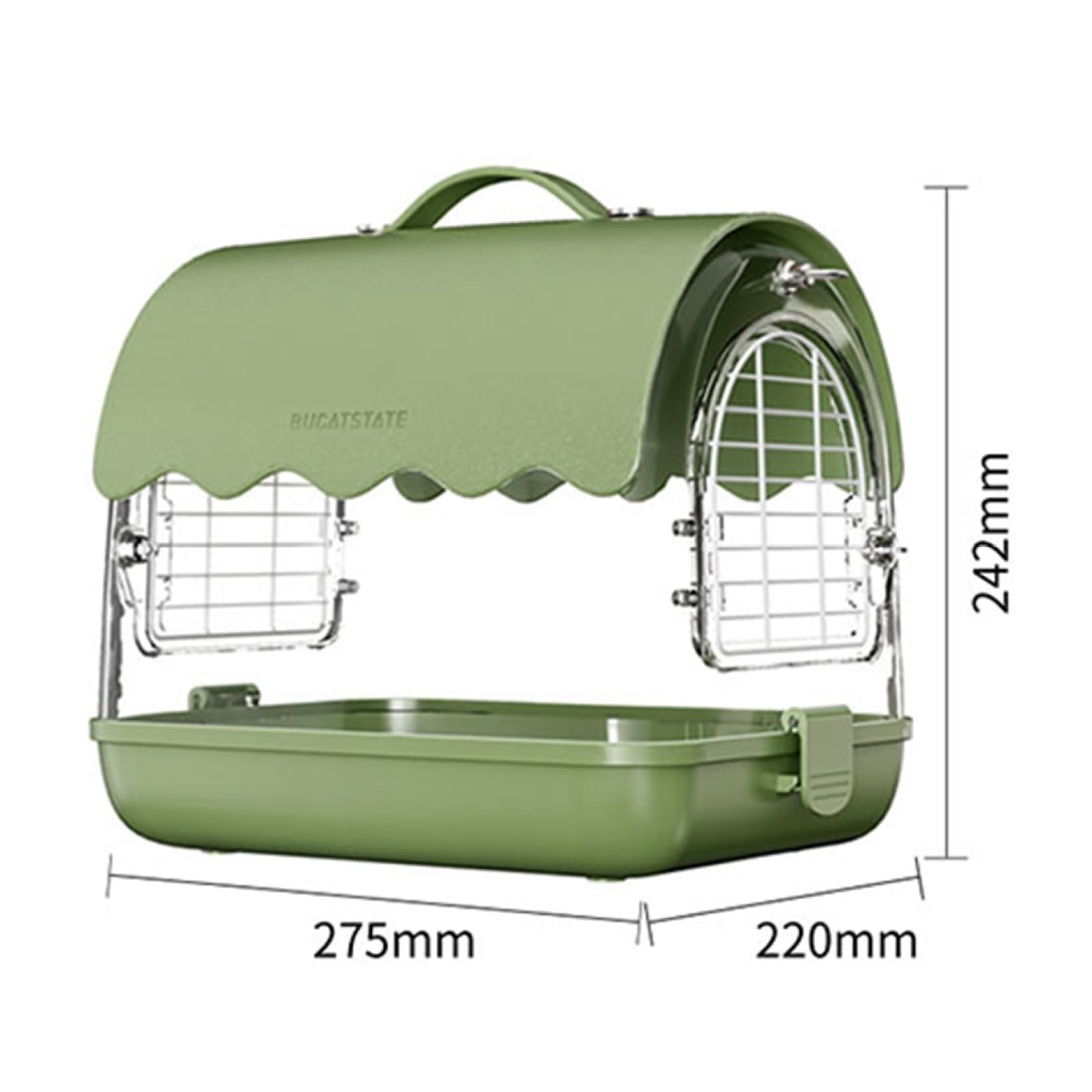 Amazon | 鳥かご 小型 アクリルケージ キャリー 手提げ 肩掛け 