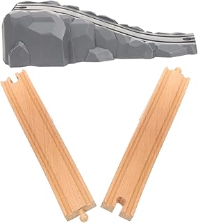 Toyvian 2 Peças Trem Ponte Brinquedo Quebra-Cabeça Brinquedos Brinquedos De Madeira Brinquedos De Plástico Modelo Trem Cenário Brinquedo Trem Encosta Modelo Ponte Trilha Para Trem De