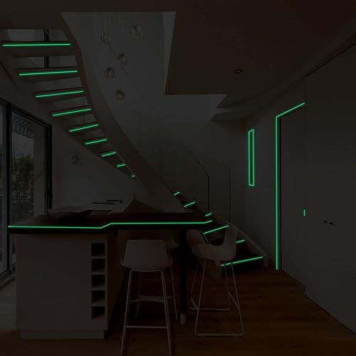 Miniatura 5 de TOMALL Calcomanías de cinta luminosas de seguridad nocturna de 32.8 pies, accesorios de bricolaje para automóvil, camión, bicicleta, motocicleta,