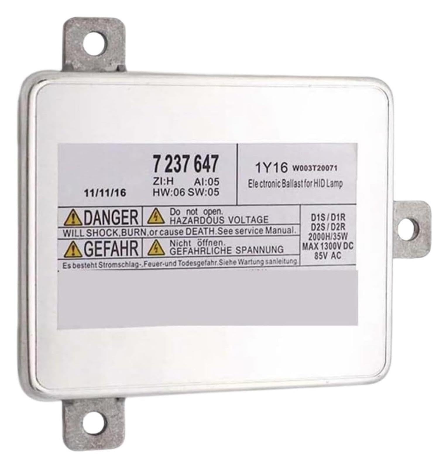 Lampada di Controllo Zavorra 2 Pz Faro Modulo Unità for E90 F10 F01 F02 F03 F20 E84 7237647 W003T20071