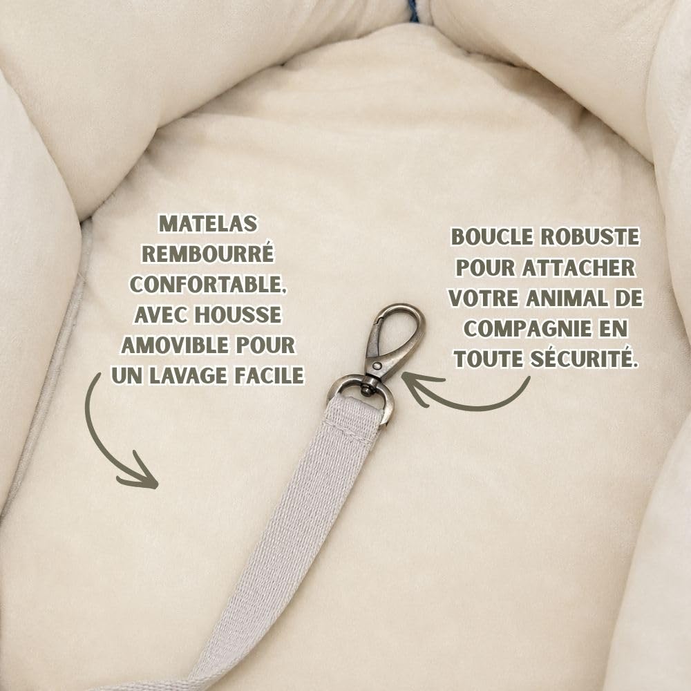 Sac de Transport Chien 2-en-1 et Panier de Voyage pour Petit Chien | Tails of Glory : sac transport petit chien 2-en-1, transformable en panier confortable pour les voyages et déplacements