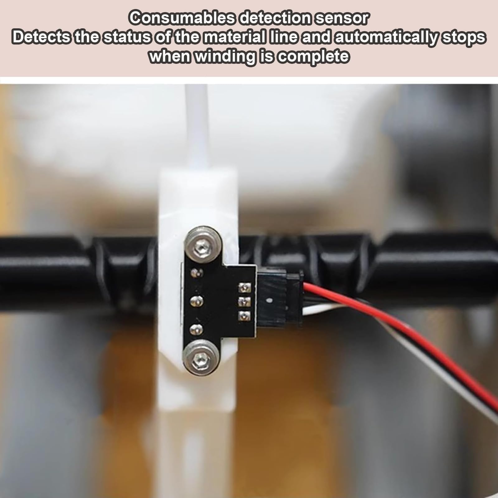 Rebobinador de filamento 3D y rebobinador automático, arranque y parada inteligente, sin enredos, para bobinas de 1 kg, esencial para entusiastas de la impresión 3D, suministros de soldadura y