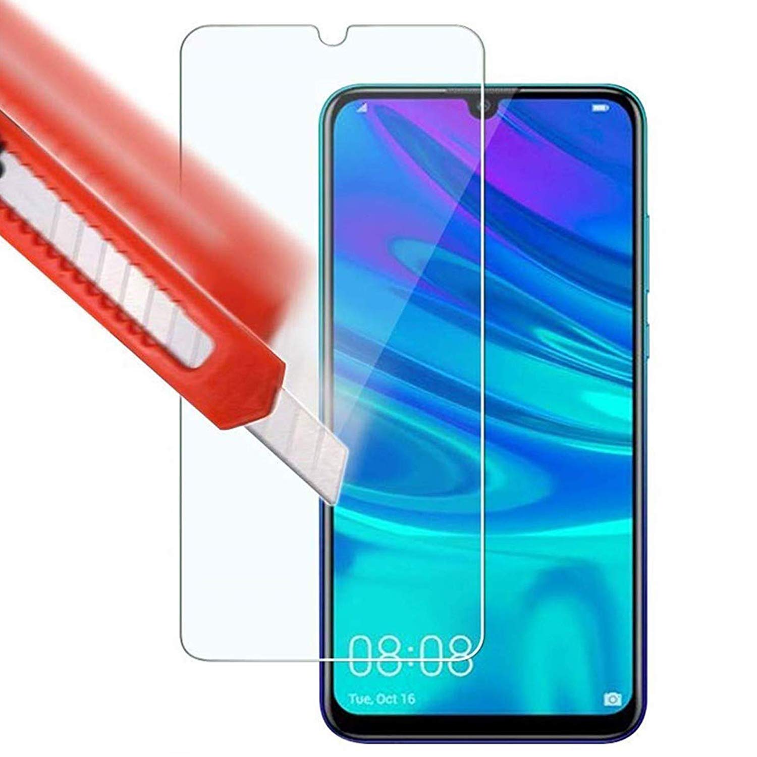 Bruni 2x Proteggi Schermo per Huawei Y7 Prime 2019 Pellicola Protettiva
