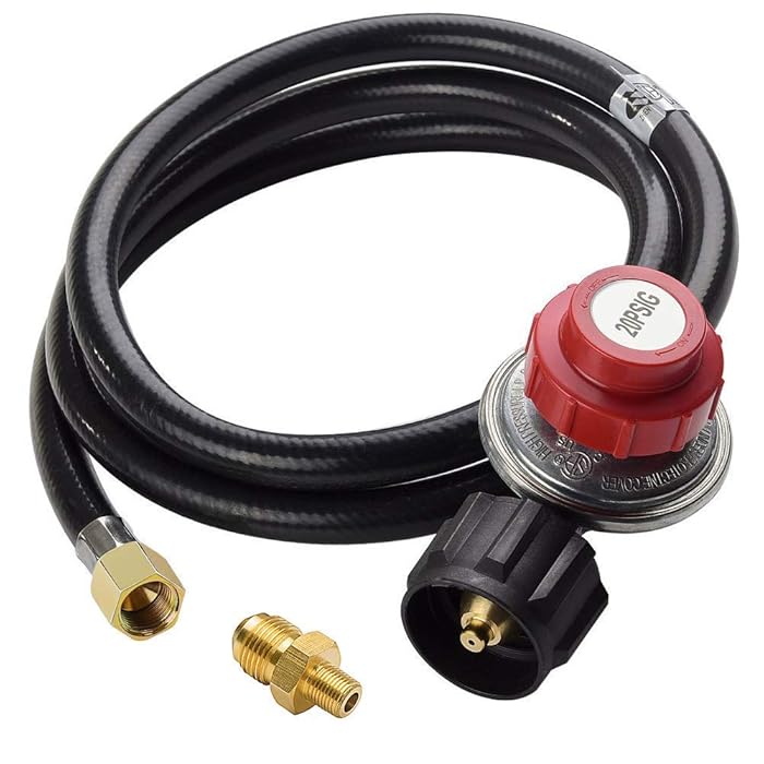 Buy SHINESTAR 020 PSI Adjustable Propane Regulator and Hose with