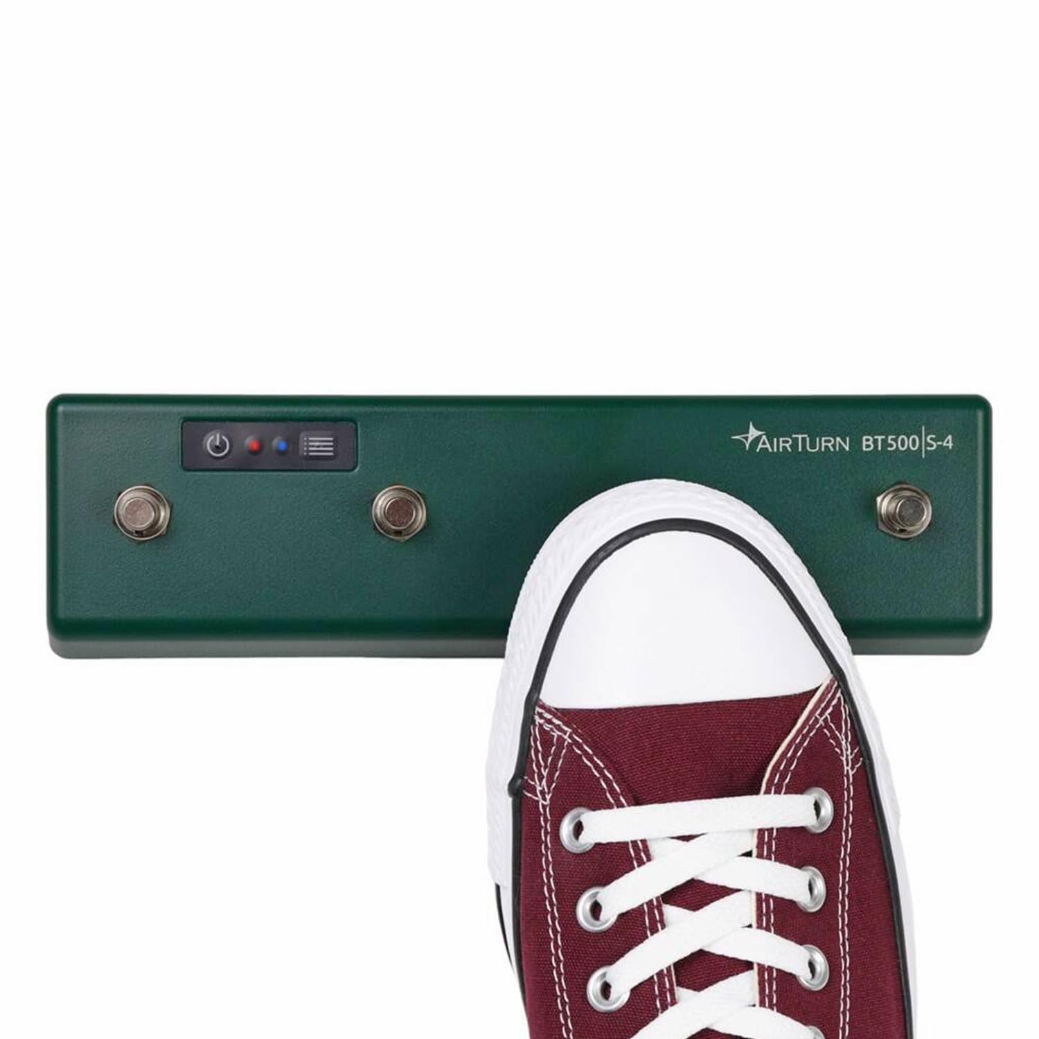 Airturn BT500-S4 Bluetooth Fußschalter Footswitch Controller Fernbedienung mit keepdrum 9V Netzteil
