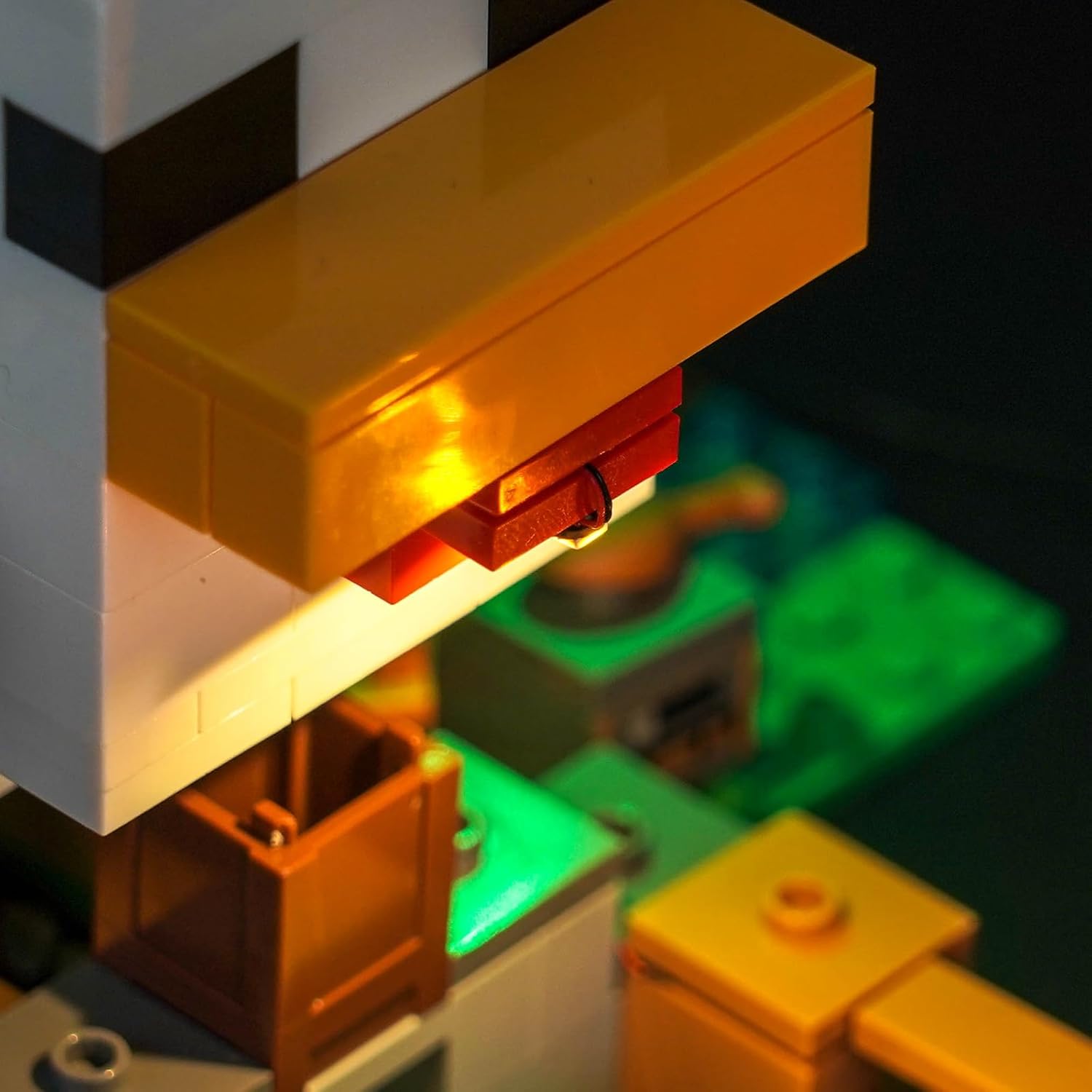 LED Lighting Compatible with Lego 21585 Minecraft Chicken Farm - JUST Lights,Light Kit Compatible with Lego Chicken Farm 21585,NOT Included The Mode