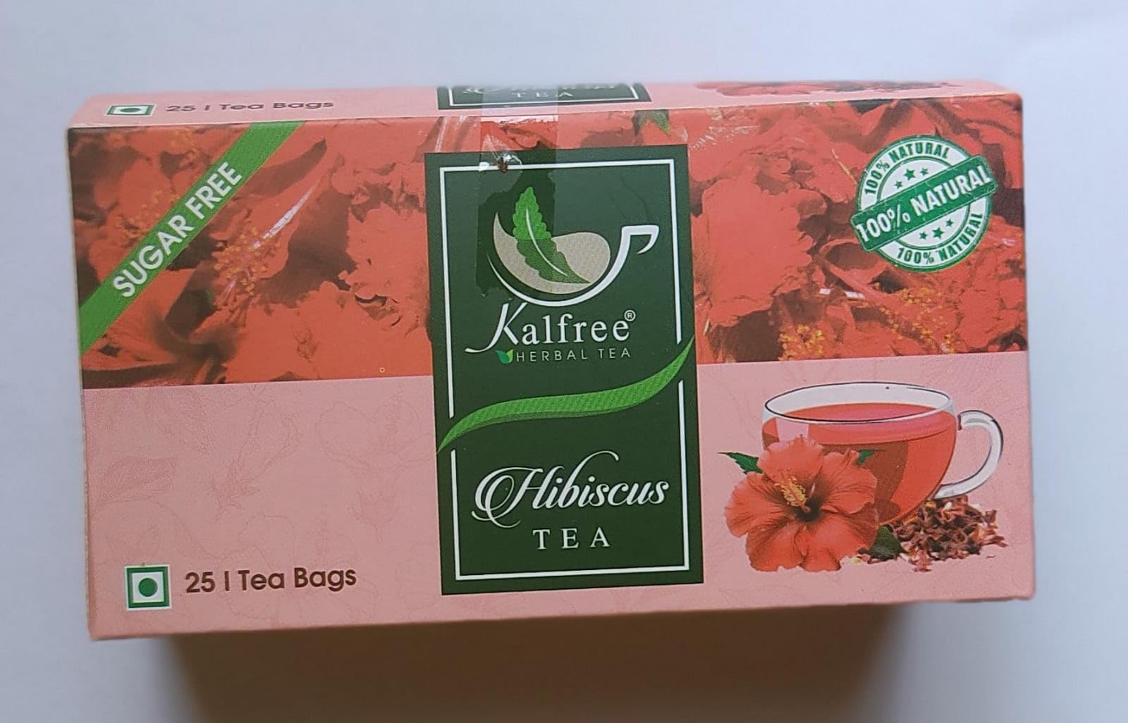KALFREE Hibiscus Flower Tea - Natural Colorant and Stress Reliever - Includes 25 Pcs of Tea Bag of Dehydrated Ayurvedic Flowers (B0CRKWXBP7) Amazon Price History, Amazon Price Tracker