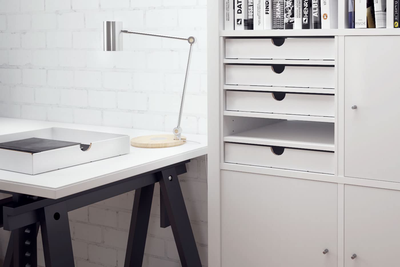5er-Set Faltboxen fürs IKEA KALLAX Regal | Home Office, Arbeitszimmer & Bastelzimmer | Pappschubladen für KALLAX Einsatz | Aufbewahrung | Storage