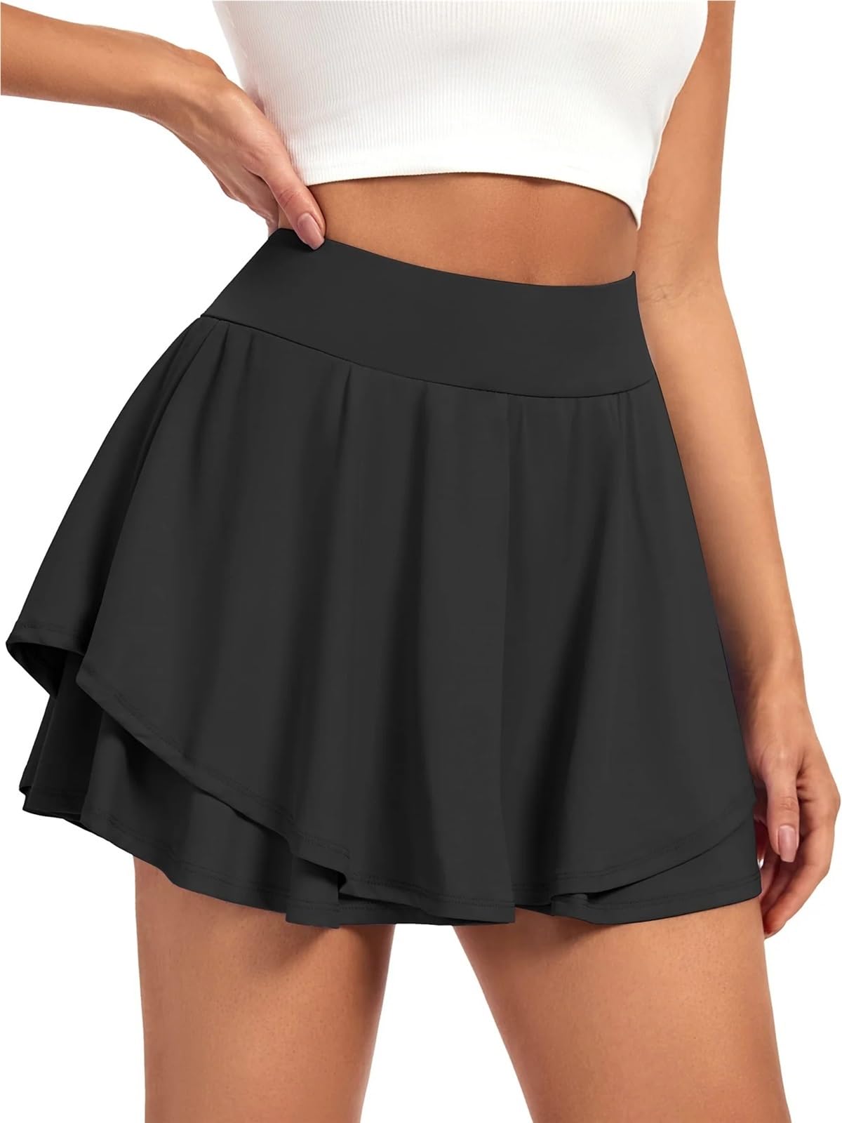 Jupes de Tennis for Femmes avec Poches, Shorts Sport, Course à Pied cintrées, d'entraînement Jupe de Tennis
