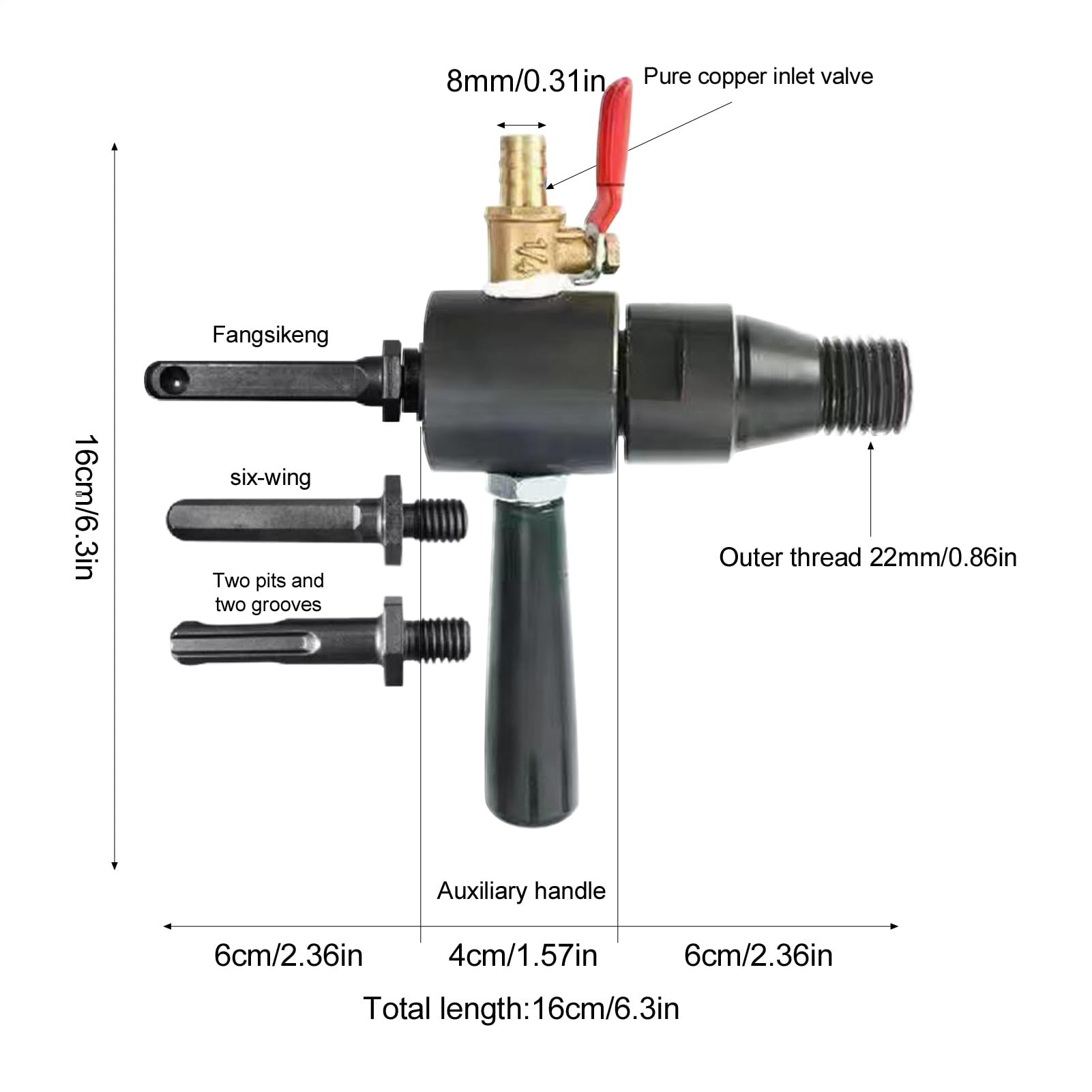 Convertisseur d' d'eau électrique pour marteau perforateur, perceuse électrique, outil de forage d'eau rotatif, outil de forage électrique, appareil d'alimentation en eau économisant
