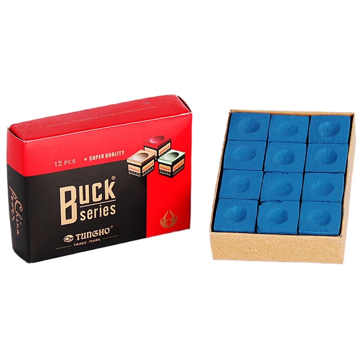 Tokaneit Tiza De Billar Profesional, Tizas para Tacos De Billar, 12 Piezas Tiza De Billar Azul, Tiza Snooker, Utilizado para Juegos de Billar Profesionales y Juegos Competitivos Personales