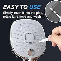 Vista 6 de Cepillo de limpieza de cabezal de ducha mejorado 2025, 10 piezas, herramientas de limpieza de ducha multifuncionales, cepillo de limpieza de ducha